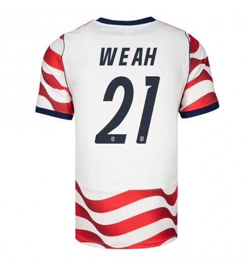 Spojené státy Timothy Weah #21 Domácí Dres MS 2026 Krátký Rukáv Spojené státy Timothy Weah #21 Domácí Dres MS 2026 Krátký Rukáv